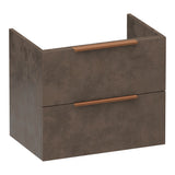 BRAUER Elevate onderkast ondiep 60 excl. opleggrepen met 2 softclose lades en 1 sifon uitsparing Erosion OK-ELO60ER