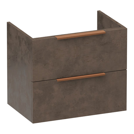BRAUER Elevate onderkast ondiep 60 excl. opleggrepen met 2 softclose lades en 1 sifon uitsparing Erosion OK-ELO60ER