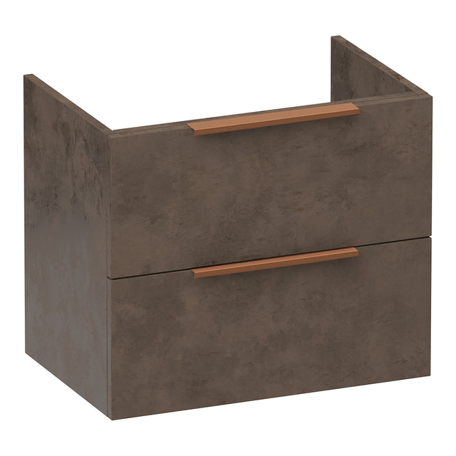 BRAUER Elevate onderkast ondiep 60 excl. opleggrepen met 2 softclose lades en 1 sifon uitsparing Erosion OK-ELO60ER