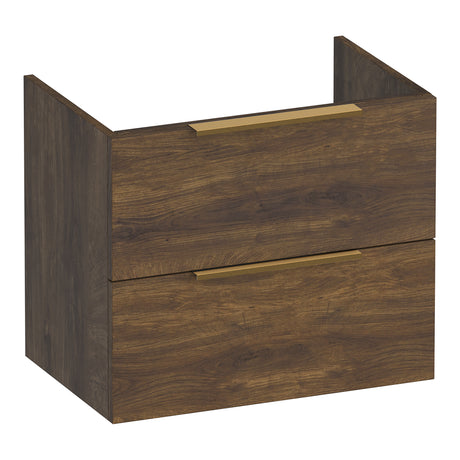BRAUER Elevate onderkast ondiep 60 excl. opleggrepen met 2 softclose lades en 1 sifon uitsparing Grove OK-ELO60GR