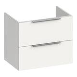 BRAUER Elevate onderkast ondiep 60 excl. opleggrepen met 2 softclose lades en 1 sifon uitsparing mat wit OK-ELO60MW