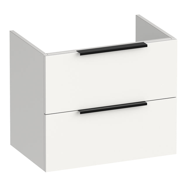 BRAUER Elevate onderkast ondiep 60 excl. opleggrepen met 2 softclose lades en 1 sifon uitsparing mat wit OK-ELO60MW