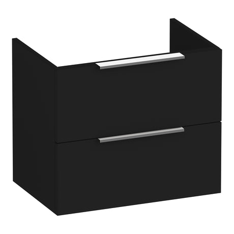 BRAUER Elevate onderkast ondiep 60 excl. opleggrepen met 2 softclose lades en 1 sifon uitsparing mat zwart OK-ELO60MZ