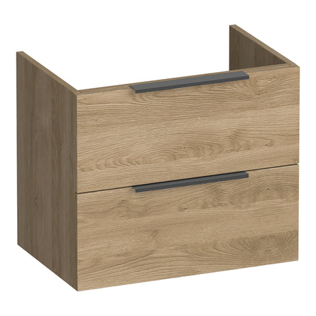 BRAUER Elevate onderkast ondiep 60 excl. opleggrepen met 2 softclose lades en 1 sifon uitsparing Sunlit OK-ELO60SL