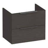 BRAUER Elevate onderkast ondiep 60 excl. opleggrepen met 2 softclose lades en 1 sifon uitsparing Timber Anthracite OK-ELO60TA