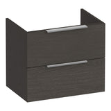 BRAUER Elevate onderkast ondiep 60 excl. opleggrepen met 2 softclose lades en 1 sifon uitsparing Timber Anthracite OK-ELO60TA