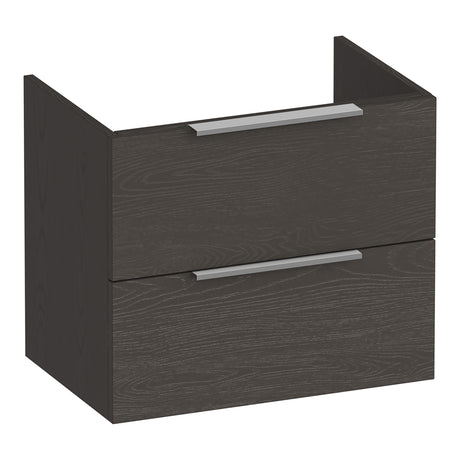 BRAUER Elevate onderkast ondiep 60 excl. opleggrepen met 2 softclose lades en 1 sifon uitsparing Timber Anthracite OK-ELO60TA