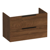 BRAUER Elevate onderkast ondiep 80 excl. opleggrepen met 2 softclose lades en 1 sifon uitsparing Forest Cacao OK-ELO80FC