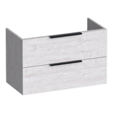 BRAUER Elevate onderkast ondiep 80 excl. opleggrepen met 2 softclose lades en 1 sifon uitsparing Forest Seashell OK-ELO80FS
