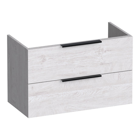 BRAUER Elevate onderkast ondiep 80 excl. opleggrepen met 2 softclose lades en 1 sifon uitsparing Forest Seashell OK-ELO80FS