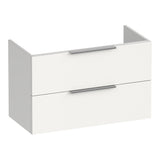 BRAUER Elevate onderkast ondiep 80 excl. opleggrepen met 2 softclose lades en 1 sifon uitsparing mat wit OK-ELO80MW