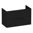 BRAUER Elevate onderkast ondiep 80 excl. opleggrepen met 2 softclose lades en 1 sifon uitsparing mat zwart OK-ELO80MZ