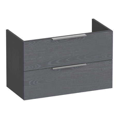 BRAUER Elevate onderkast ondiep 80 excl. opleggrepen met 2 softclose lades en 1 sifon uitsparing Timber Grey OK-ELO80TG