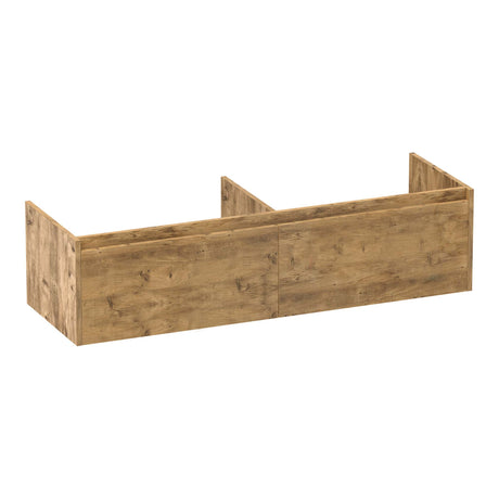 BRAUER Embrace onderkast 140 met 2 softclose lades greeploos en 2 sifon uitsparingen Chateau OK-EM140CH