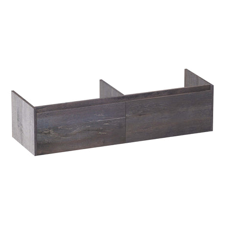 BRAUER Embrace onderkast 140 met 2 softclose lades greeploos en 2 sifon uitsparingen Driftwood OK-EM140DR