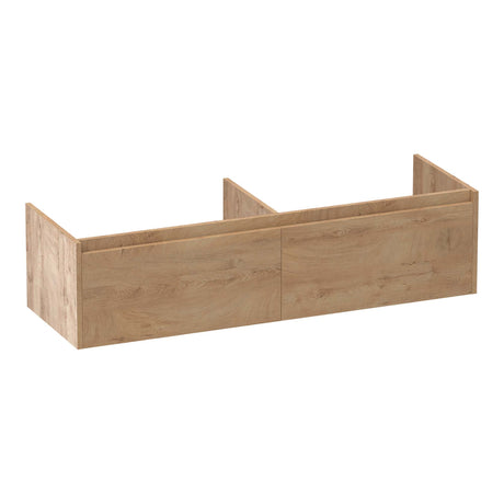 BRAUER Embrace onderkast 140 met 2 softclose lades greeploos en 2 sifon uitsparingen Forest Tan OK-EM140FT