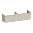 BRAUER Embrace onderkast 140 met 2 softclose lades greeploos en 2 sifon uitsparingen mat beige OK-EM140MB