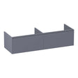 BRAUER Embrace onderkast 140 met 2 softclose lades greeploos en 2 sifon uitsparingen mat grijs OK-EM140MG