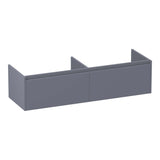 BRAUER Embrace onderkast 140 met 2 softclose lades greeploos en 2 sifon uitsparingen mat grijs OK-EM140MG