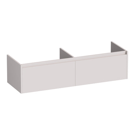 BRAUER Embrace onderkast 140 met 2 softclose lades greeploos en 2 sifon uitsparingen mat zand OK-EM140MS