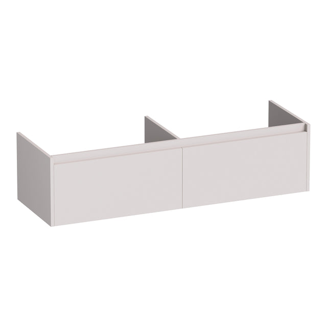 BRAUER Embrace onderkast 140 met 2 softclose lades greeploos en 2 sifon uitsparingen mat zand OK-EM140MS