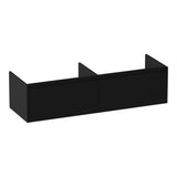 BRAUER Embrace onderkast 140 met 2 softclose lades greeploos en 2 sifon uitsparingen mat zwart OK-EM140MZ