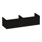 BRAUER Embrace onderkast 140 met 2 softclose lades greeploos en 2 sifon uitsparingen Timber Black OK-EM140TB