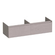 BRAUER Embrace onderkast 140 met 2 softclose lades greeploos en 2 sifon uitsparingen Timber Greige OK-EM140TE