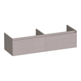 BRAUER Embrace onderkast 140 met 2 softclose lades greeploos en 2 sifon uitsparingen Timber Greige OK-EM140TE