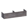 BRAUER Embrace onderkast 160 met 2 softclose lades greeploos en 2 sifon uitsparingen Driftwood OK-EM160DR