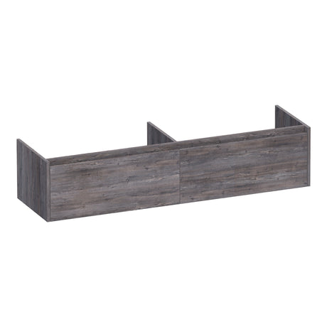 BRAUER Embrace onderkast 160 met 2 softclose lades greeploos en 2 sifon uitsparingen Driftwood OK-EM160DR