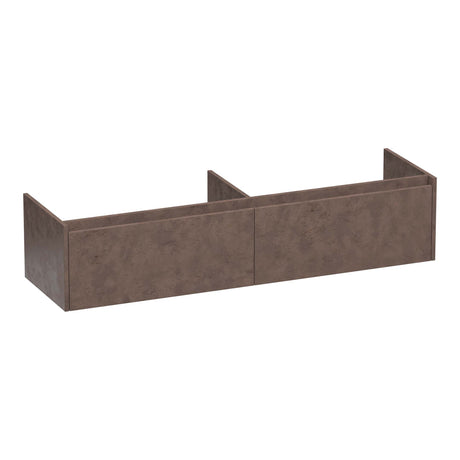 BRAUER Embrace onderkast 160 met 2 softclose lades greeploos en 2 sifon uitsparingen Erosion OK-EM160ER