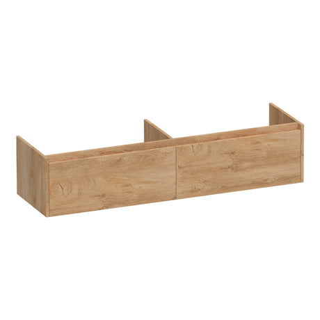 BRAUER Embrace onderkast 160 met 2 softclose lades greeploos en 2 sifon uitsparingen Forest Tan OK-EM160FT