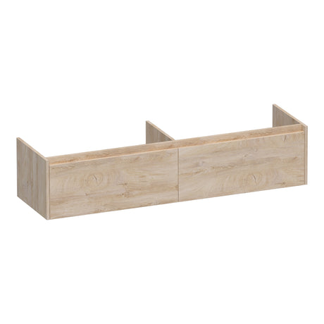 BRAUER Embrace onderkast 160 met 2 softclose lades greeploos en 2 sifon uitsparingen Forest Wheat OK-EM160FW