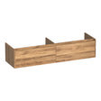 BRAUER Embrace onderkast 160 met 2 softclose lades greeploos en 2 sifon uitsparingen Honey OK-EM160HO