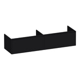 BRAUER Embrace onderkast 160 met 2 softclose lades greeploos en 2 sifon uitsparingen mat zwart OK-EM160MZ