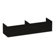BRAUER Embrace onderkast 160 met 2 softclose lades greeploos en 2 sifon uitsparingen Timber Black OK-EM160TB