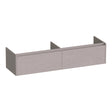 BRAUER Embrace onderkast 160 met 2 softclose lades greeploos en 2 sifon uitsparingen Timber Greige OK-EM160TE