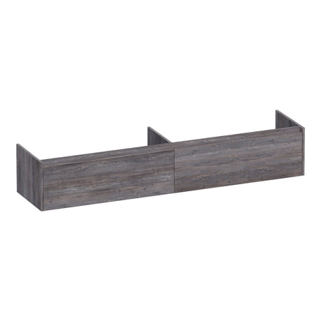 BRAUER Embrace onderkast 200 met 2 softclose lades greeploos en 2 sifon uitsparingen Driftwood OK-EM200DR