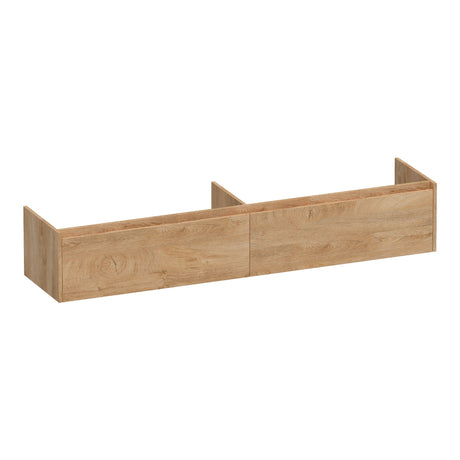 BRAUER Embrace onderkast 200 met 2 softclose lades greeploos en 2 sifon uitsparingen Forest Tan OK-EM200FT