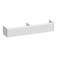 BRAUER Embrace onderkast 200 met 2 softclose lades greeploos en 2 sifon uitsparingen hoogglans wit OK-EM200HW