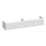 BRAUER Embrace onderkast 200 met 2 softclose lades greeploos en 2 sifon uitsparingen hoogglans wit OK-EM200HW