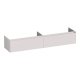 BRAUER Embrace onderkast 200 met 2 softclose lades greeploos en 2 sifon uitsparingen mat zand OK-EM200MS