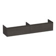BRAUER Embrace onderkast 200 met 2 softclose lades greeploos en 2 sifon uitsparingen Timber Anthracite OK-EM200TA