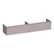 BRAUER Embrace onderkast 200 met 2 softclose lades greeploos en 2 sifon uitsparingen Timber Greige OK-EM200TE