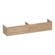 BRAUER Embrace onderkast 200 met 2 softclose lades greeploos en 2 sifon uitsparingen vingerlas eiken grijs OK-EM200VEG