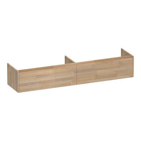 BRAUER Embrace onderkast 200 met 2 softclose lades greeploos en 2 sifon uitsparingen vingerlas eiken grijs OK-EM200VEG