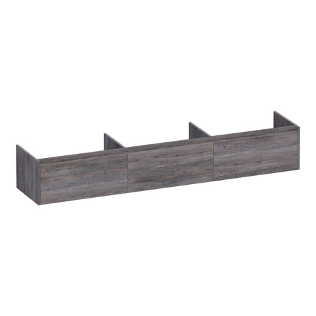 BRAUER Embrace onderkast 220 met 3 softclose lades greeploos en 0 sifon uitsparingen Driftwood OK-EM220DR