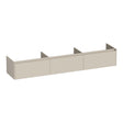 BRAUER Embrace onderkast 220 met 3 softclose lades greeploos en 0 sifon uitsparingen mat beige OK-EM220MB