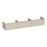 BRAUER Embrace onderkast 220 met 3 softclose lades greeploos en 0 sifon uitsparingen mat beige OK-EM220MB